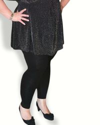 Leggings svart jersey