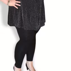 Leggings svart jersey