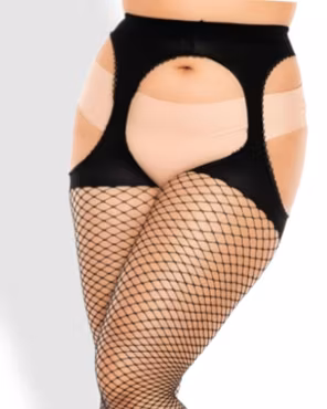 Höfthållarstrumpbyxa 20 nätstrumpa svart