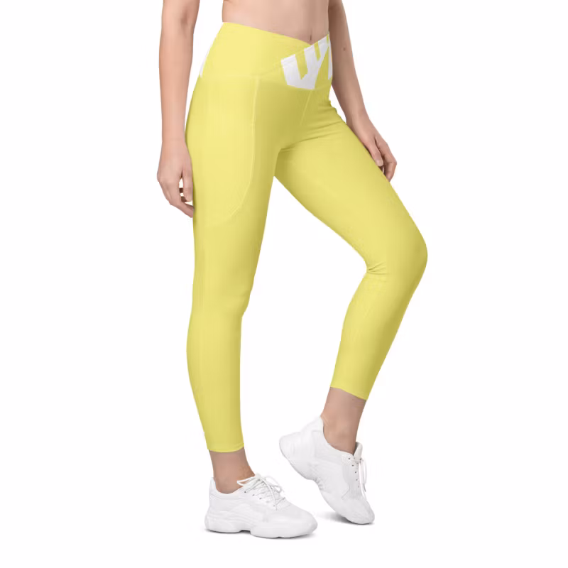 Leggings med fickor crossover band Limited edition
