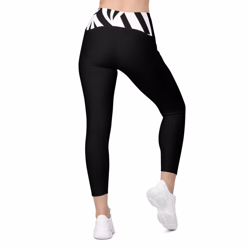 Leggings med fickor crossover band Limited edition