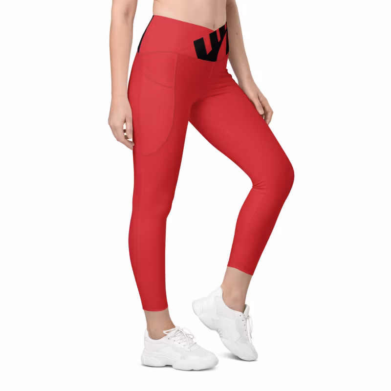 Leggings med fickor crossover band Limited edition