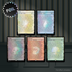 Magic the Gathering: Secret Lair Drop: The Full-Text Lands (Foil)