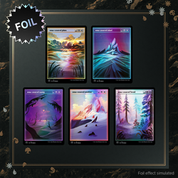 Magic the Gathering: Secret Lair: PixelSnowLands.jpg (Foil)