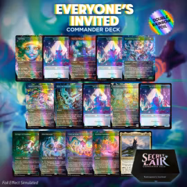 Magic the Gathering: Secret Lair Drop: Secret Lair Commander Deck: Everyone's Invited (Double Rainbow Foil)