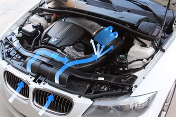 BMW N55 E-serie 335i 135i insug intake Burger Motorsports luftfilterkit
