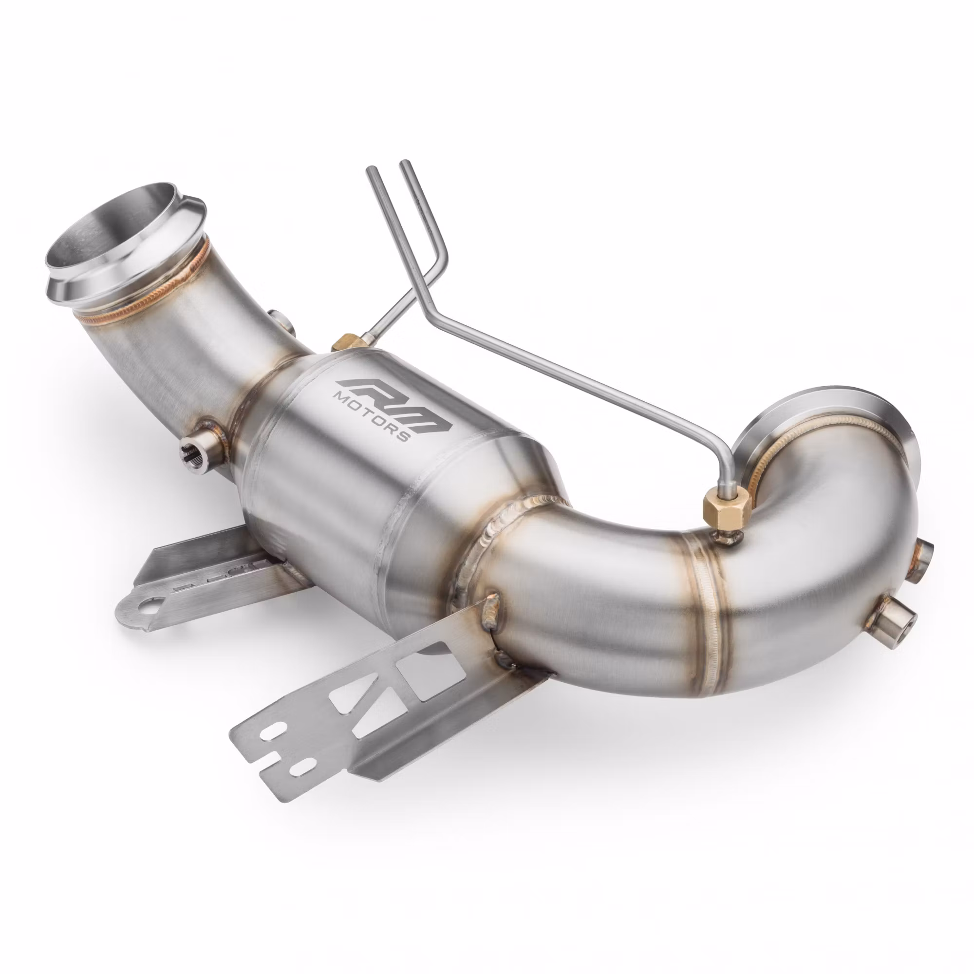 Mercedes CLA45 AMG 200 cell racekatalysator downpipe RM Motors