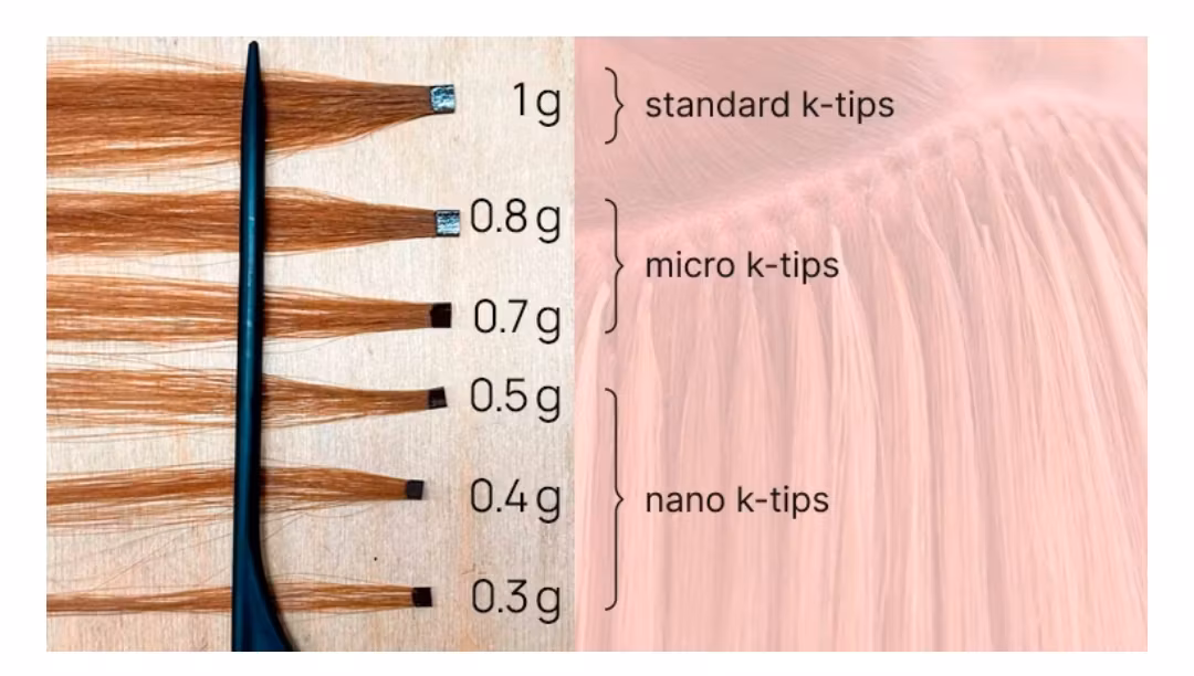Keratin /Nail hair extensions  Flat-Tip # 4B (Chocolate Brown)