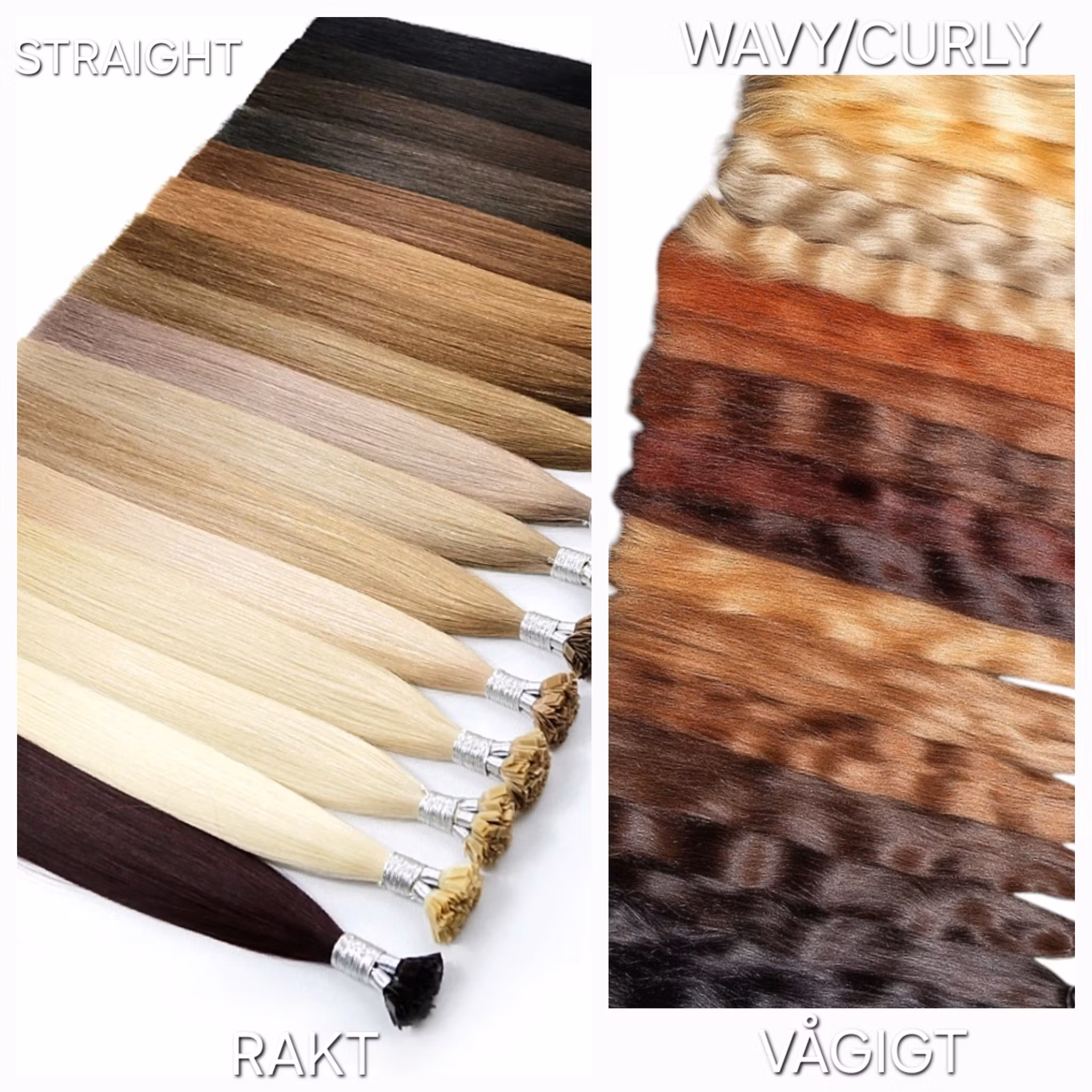 Keratin /Nail hair extensions  Flat-Tip # 8B ( Light Brown)