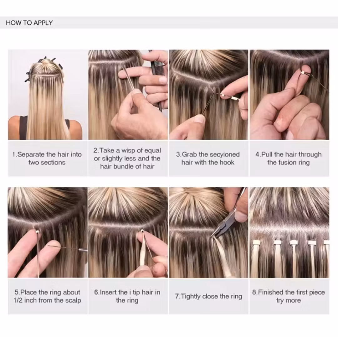 Microring extensions - # 4 Medium Brown