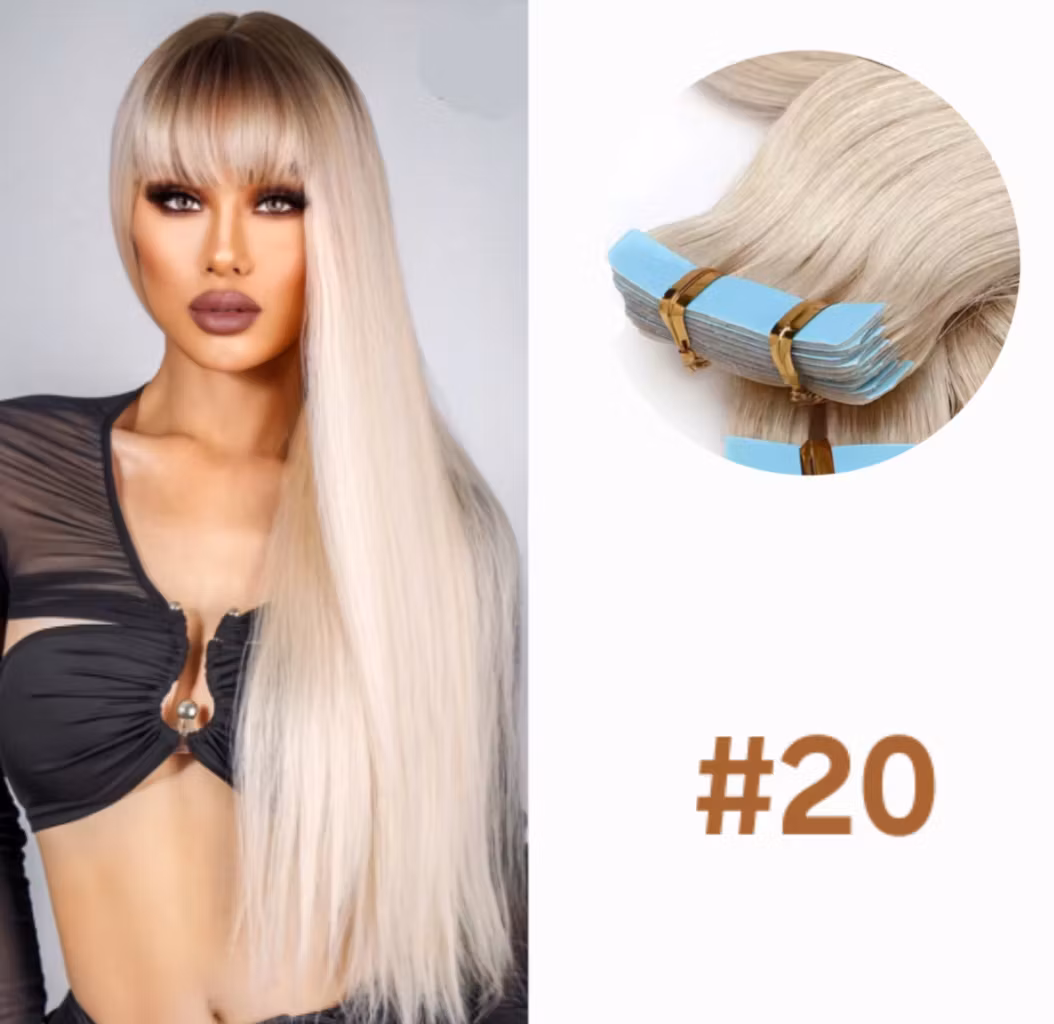 Invisible Tape in Extensions - #20 Light Beige Blonde
