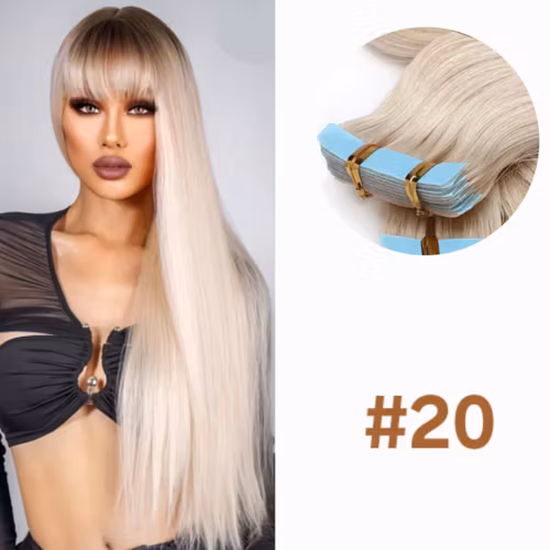 Invisible Tape in Extensions - #20 Light Beige Blonde