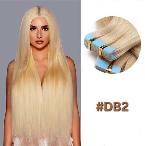 Invisible Tape in Extensions - #DB2 Bleach Blonde
