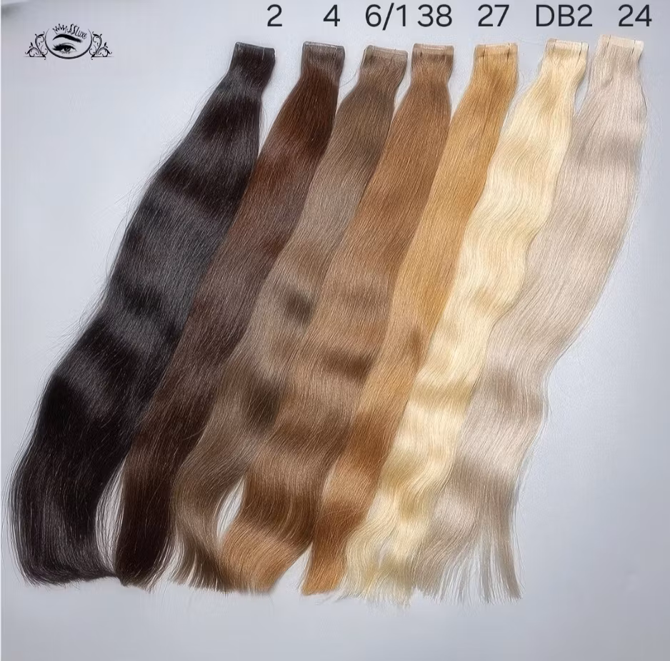 Invisible Tape in Extensions - #27 Natural Red
