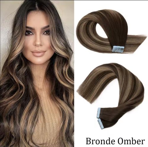 Invisible Tape in Extensions -# Bronde Omber