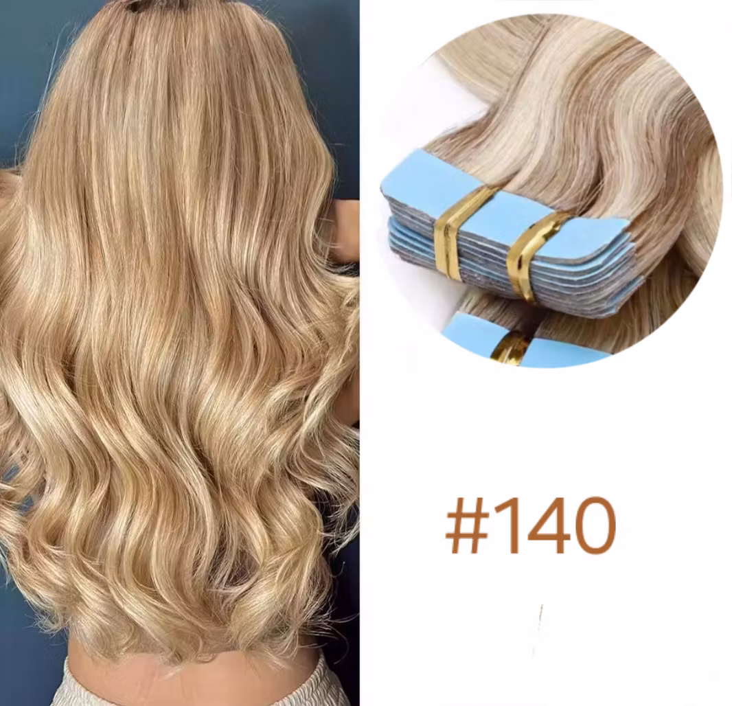 Invisible Tape in Extensions  #12P613 Golden Brown & Bleach Blonde