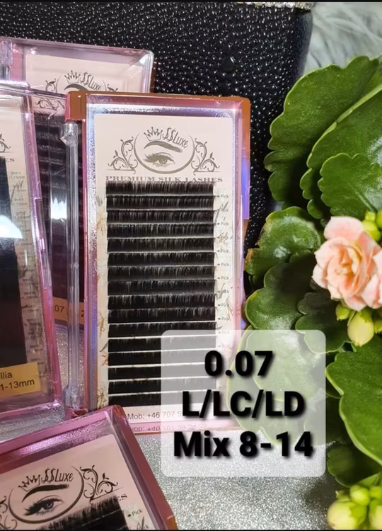 SS Luxe Fransar L böj Premium silk lashes 0.07 L/LC/LD