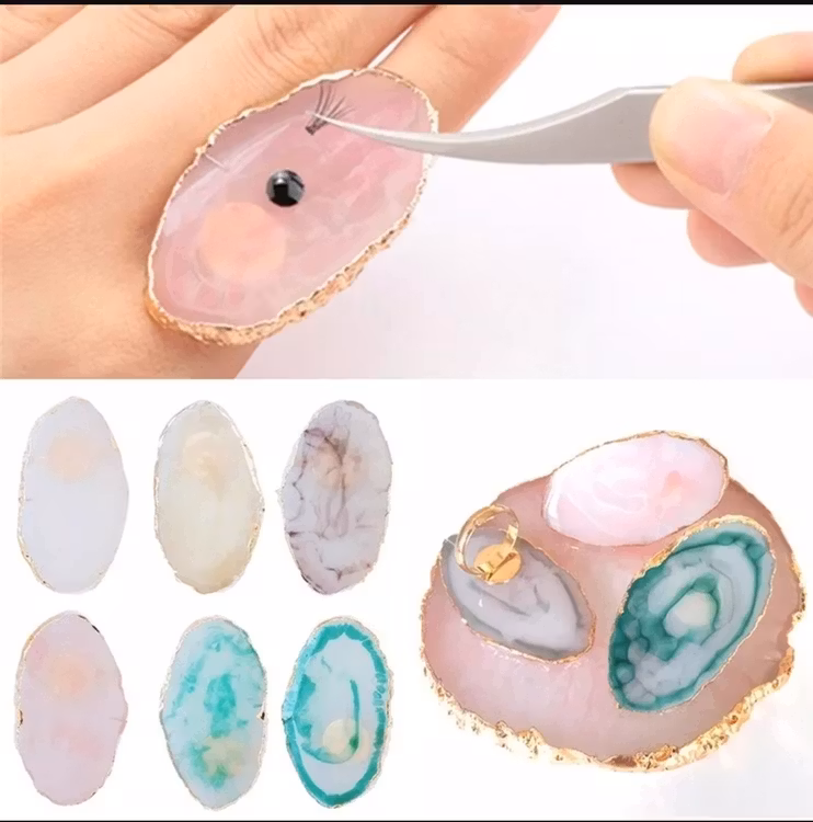 Glue Rings Individual False Eyelash Glue Holder