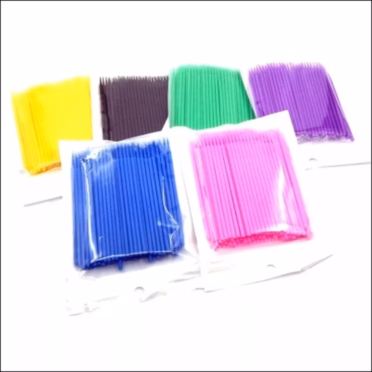 Micro Applicator, 100 pcs Eye lash extantion MicroBrush 100 pcs