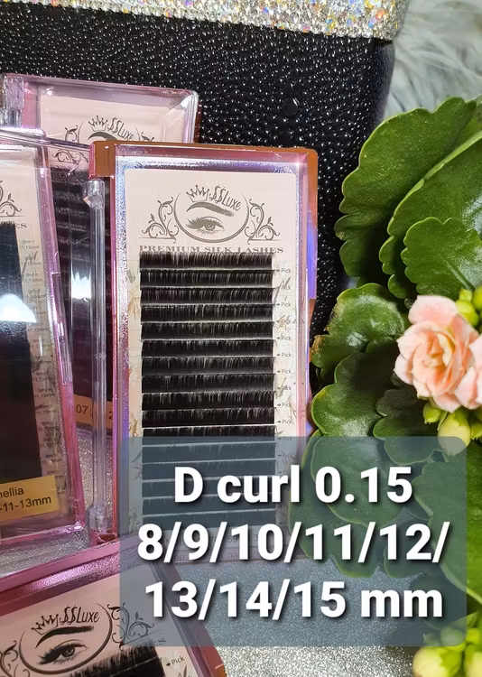 SS Luxe Fransar D böj 0.15 Premium silk lashes D curl 0.15