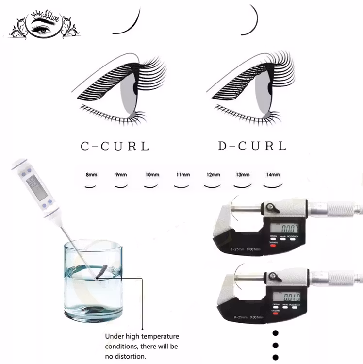 SS Luxe Fransar D böj 0.15 Premium silk lashes D curl 0.15