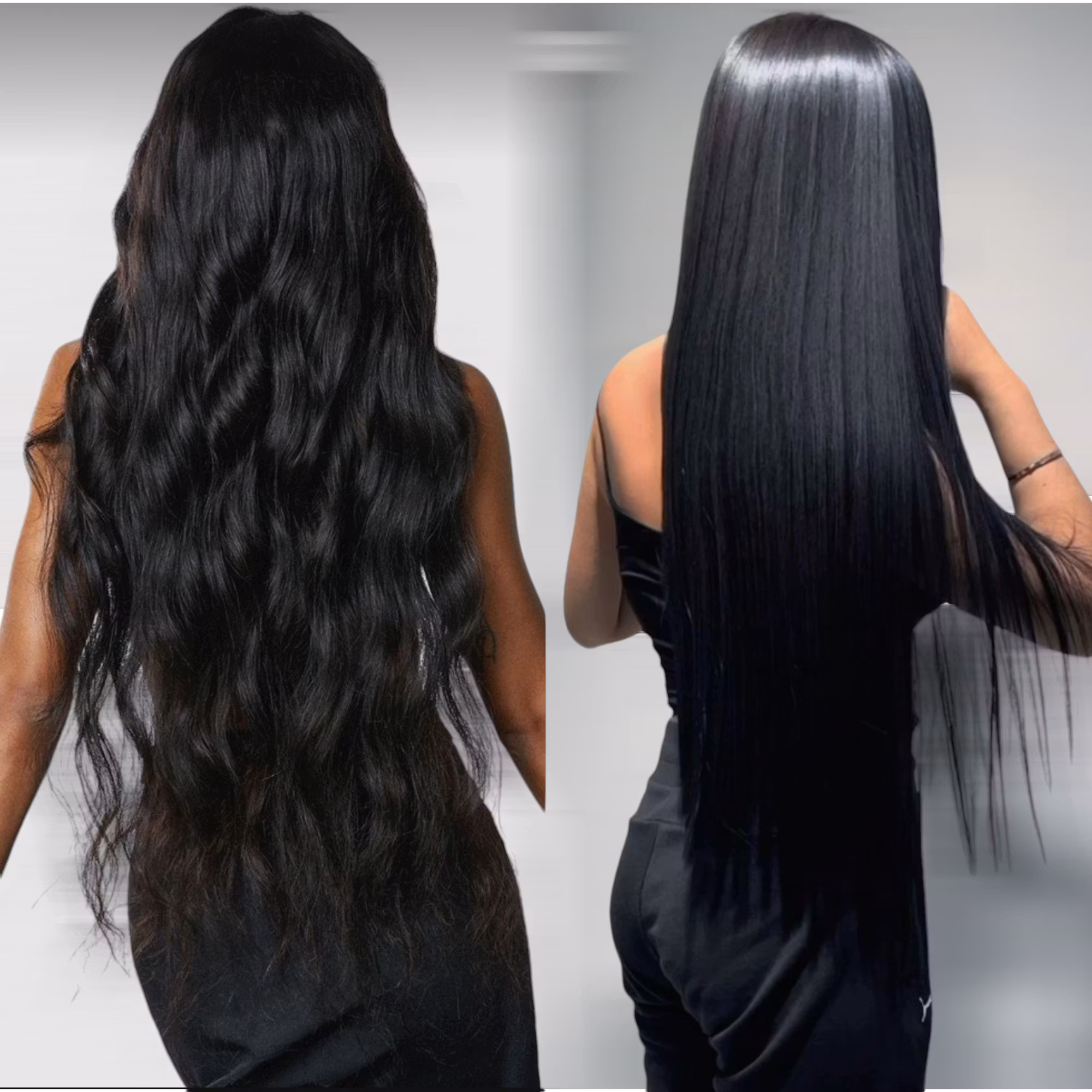 Keratin /Nail hair extensions  Flat-Tip #1N (Pure Midnight Black)