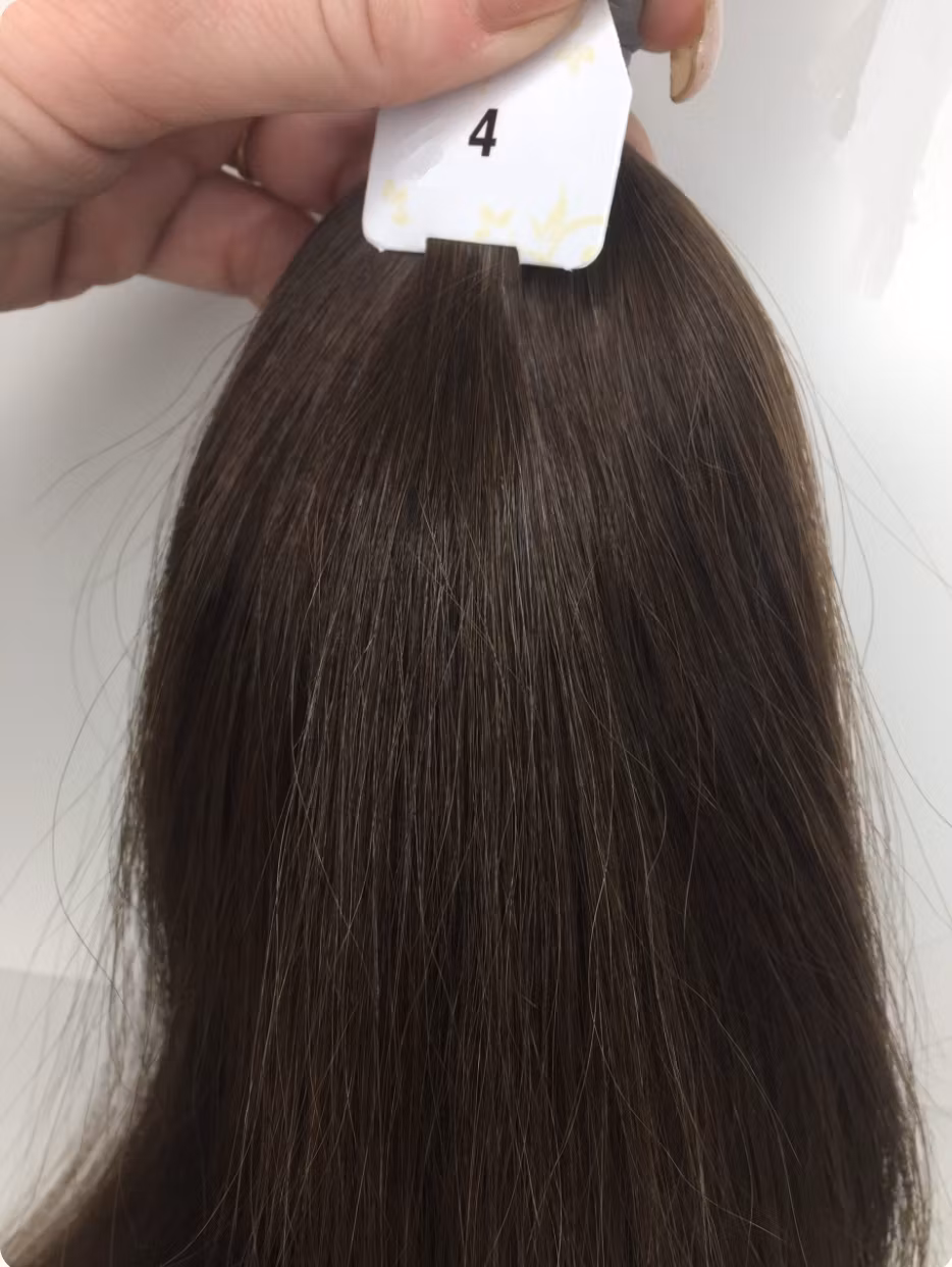 Keratin /Nail hair extensions  Flat-Tip # 4B (Chocolate Brown)