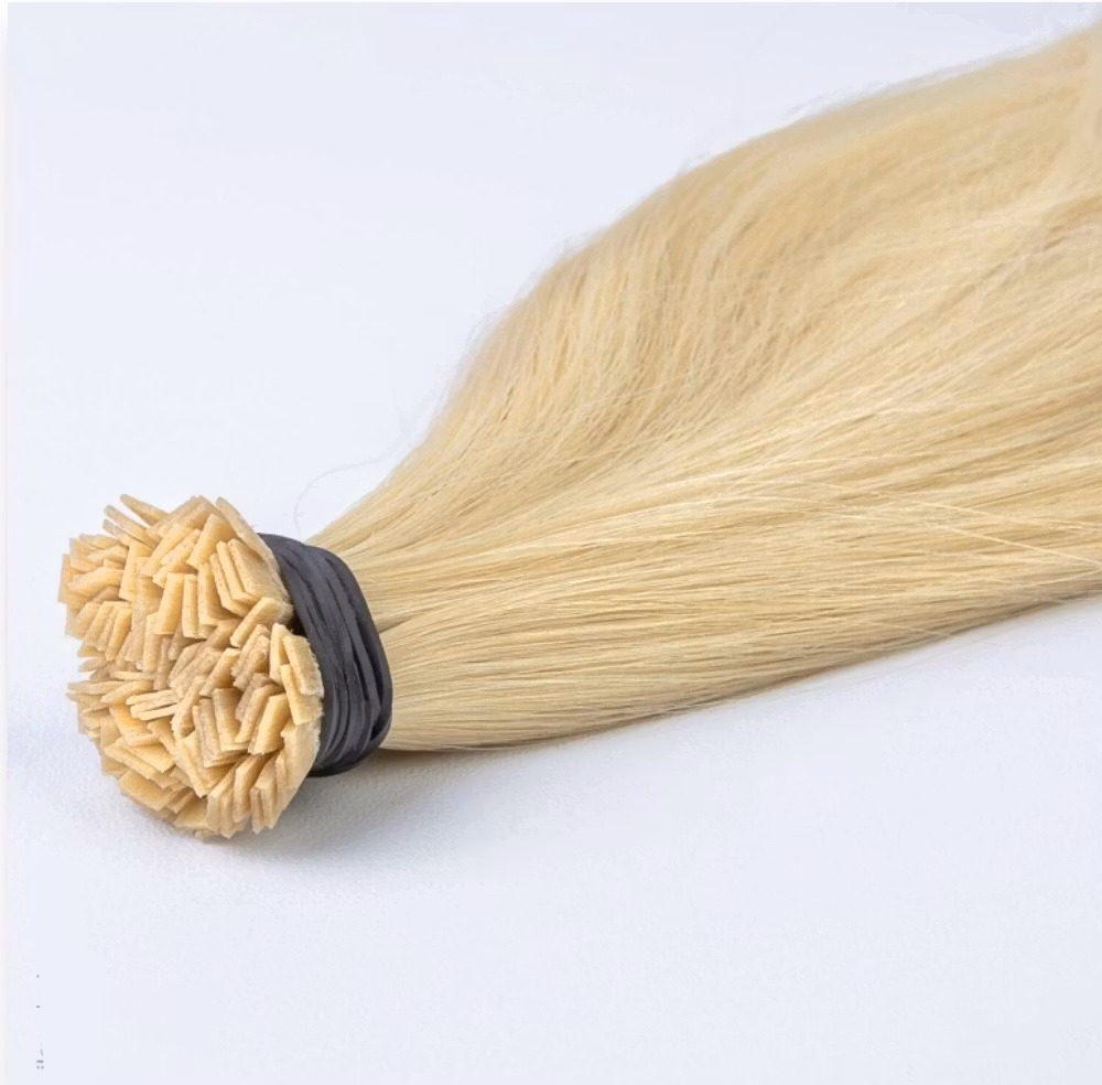 Keratin /Nail hair extensions  Flat-Tip # 22 Bleach Blonde