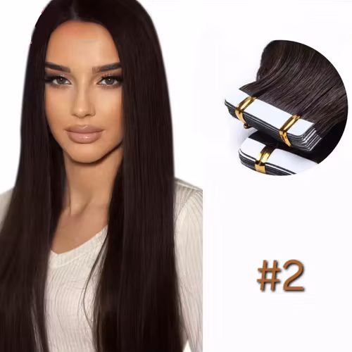 Tape Extensions - #2 Dark Espresso Brown