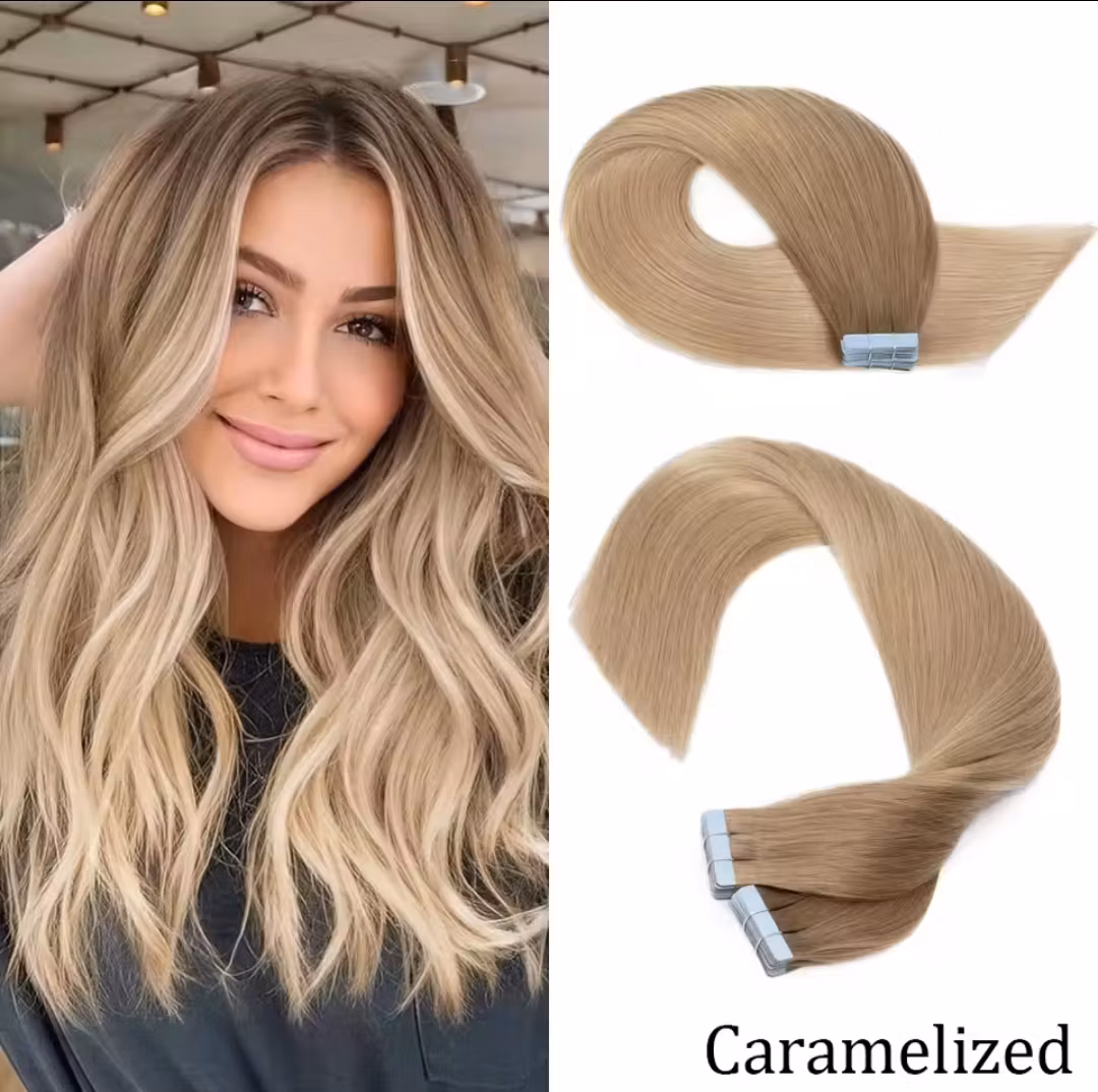 Tape Extensions -# Caramelized