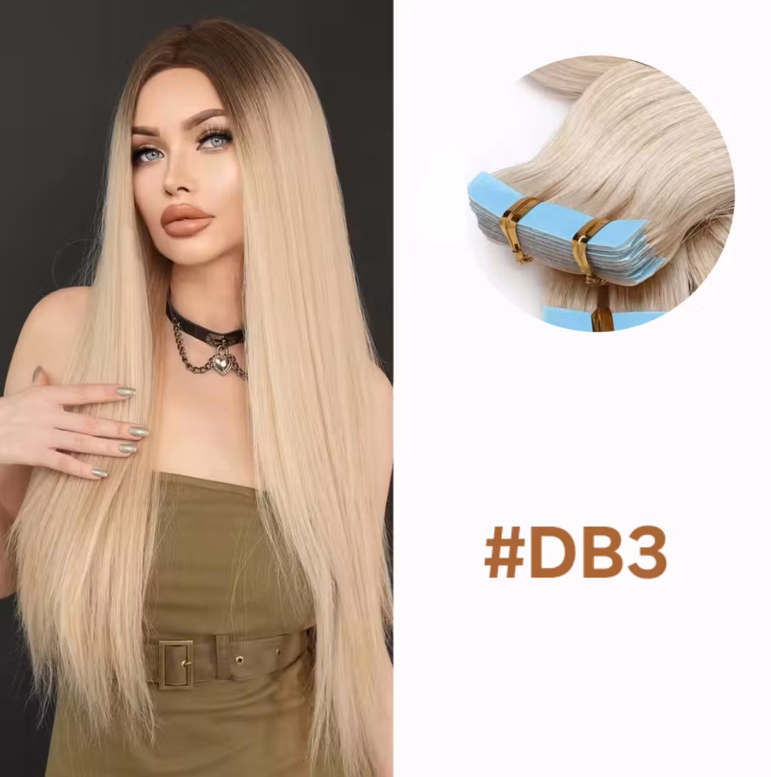 Tape Extensions - #DB3 Light Blonde