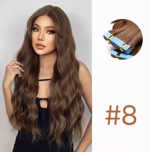 Tape Extensions - #8 Brown