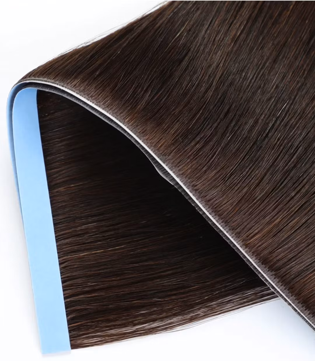 Long Seamless Invisible Tape In Hair Extension - #2 Darkest Brown