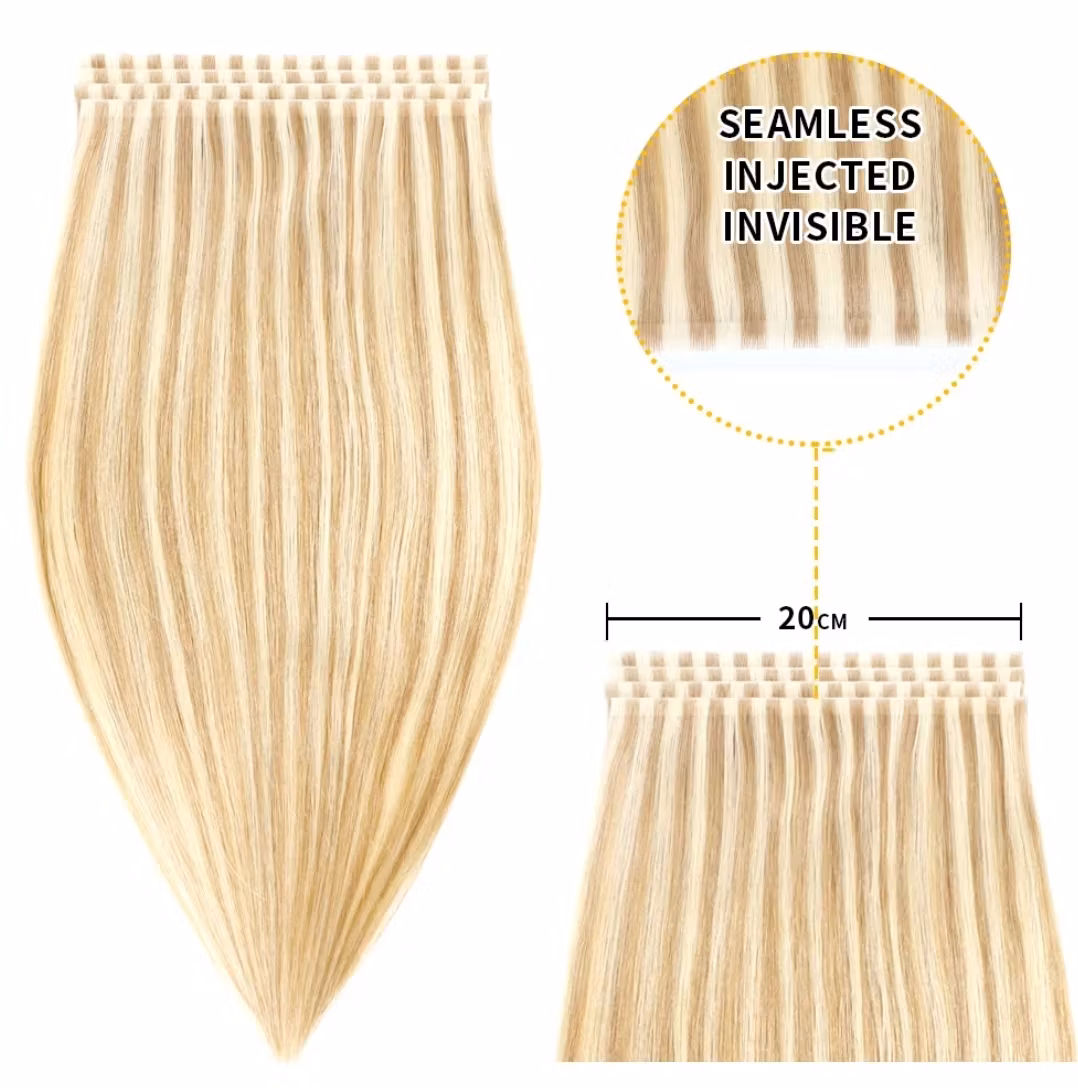 Long Seamless Invisible Tape In Hair Extension - #P18/613