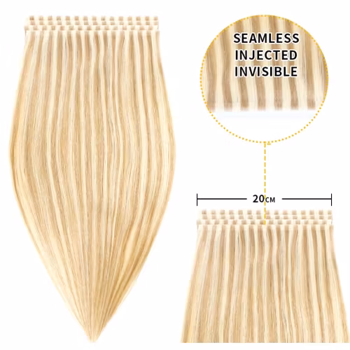 Long Seamless Invisible Tape In Hair Extension - #P18/613