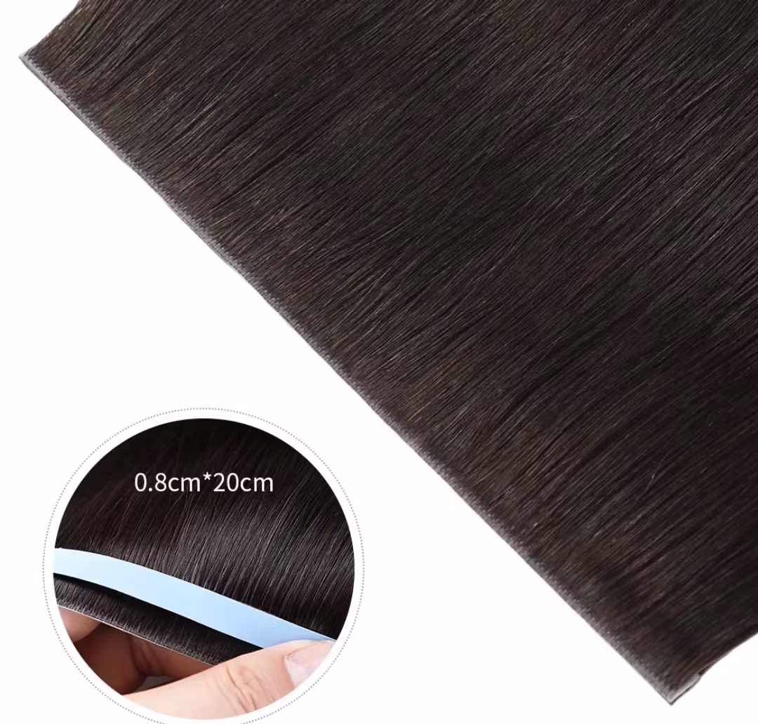 Long Seamless Invisible Tape In Hair Extension - #2B