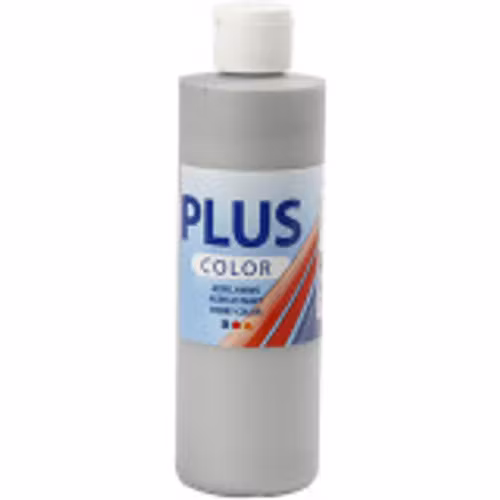 Plus Color, 250ml Akrylfärg, Rain grey