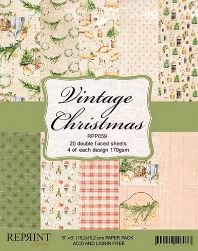 Reprint paperpack 6x6 - Vintage Christmas
