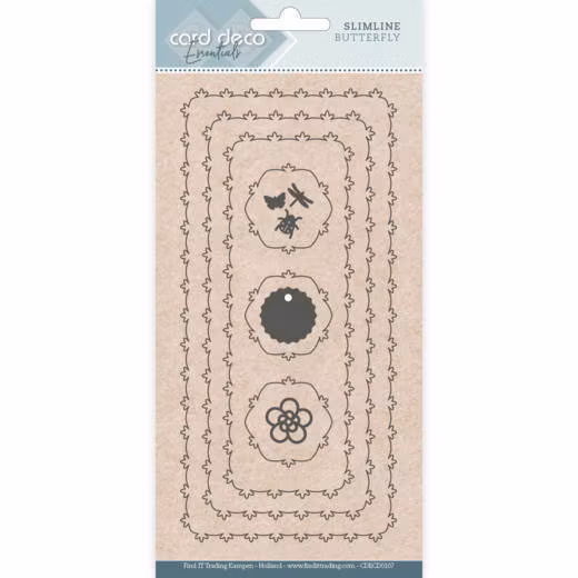 Card deco dies - Slimline Flowers CDECD0105