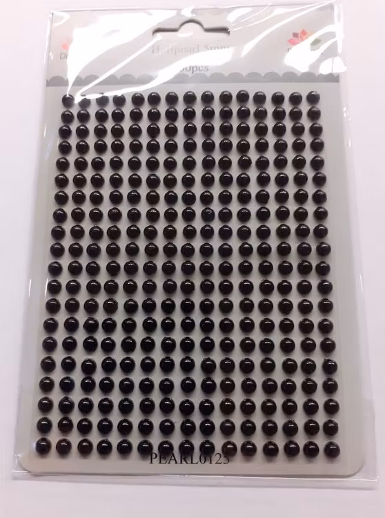 Dixi Craft rhinestones 5mm PEARL0114 svart