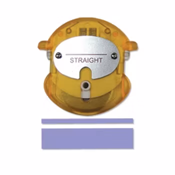 Finger guard, Replaceble blade, Straight, gul