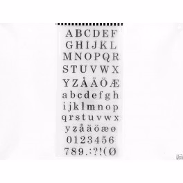 YD Clearstamps 10x20cm Alphabet and numbers