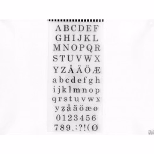 YD Clearstamps 10x20cm Alphabet and numbers