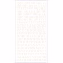 Kaisercraft Alphabet Stickers 6X12 Sheet - Ivory