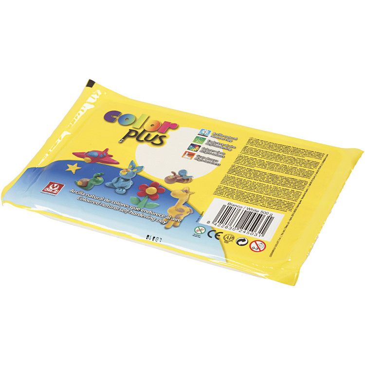 Lufttorkande lera, vit, 500g