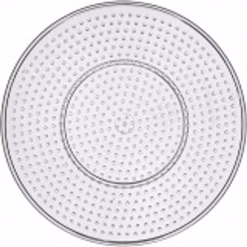 Pärlplatta, dia. 15 cm, transparent, stor rund
