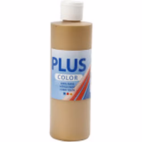 Plus Color, 250ml Akrylfärg, Gold