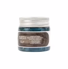 Prima Finnabair Art Alchemy Acrylic Paint 50ml - Metallique Stormy Ocean