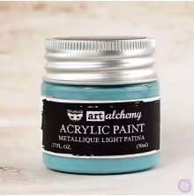 Prima Finnabair Art Alchemy Acrylic Paint 50ml - Metallique Light Patina