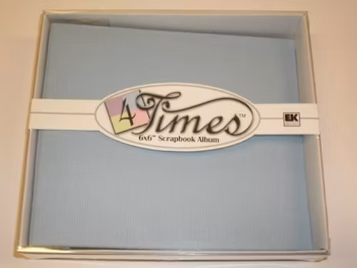 Album EK 4times, 6"x6", blue